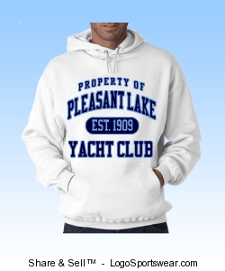 White Yacht Club Sweatshirt Design Zoom